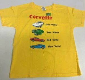 YOUTH/KIDS CORVETTE T-SHIRT ONE VETTE,TWO VETTE ,RED VETTE,BLUE VETTE (NEW) - Picture 1 of 5