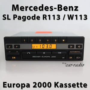 Becker Europa 2000 BE1100 Kassettenradio Mercedes R113 Radio SL-Klasse Pagode - Bild 1 von 9
