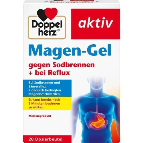 QUEISSER PHARMA GMBH & CO. KG DOPPELHERZ Magen-Gel gegen Sodbrennen+bei Reflux 20 ST PZN 12359195