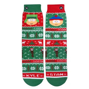 ODD SOX Men's Crew Socks - Kyle & Stan Sweater (South Park)-(UK 6-12 |EU 40-46) - Picture 1 of 4