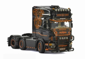 WSI per SCANIA R5 TOPLINE 6x2 TWIN STEER CAB PRESSOCAST 1/50 MODELLO CAMION FINITO - Foto 1 di 4