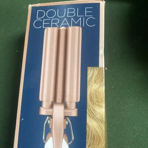 Caja abierta Waver estilo rizo triple barril cerámica doble Conair - Imagen 1 de 3