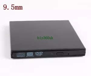 Boîtier mince externe USB2.0 9,5 mm SATA plateau pour ordinateur portable CD DVD gravure Z5B9 - Photo 1/10