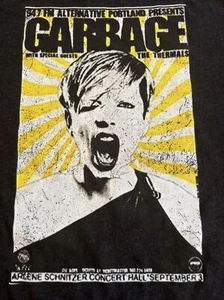 NWOT Butch Vig & Shirley Manson’s Garbage w The Thermals Tour Shirt 3XL Black - Picture 1 of 7