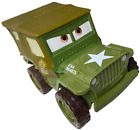 Disney Pixar Cars Militär Auto 12cm Sarge Sergent Jeep Figur Sound 2007 Mattel