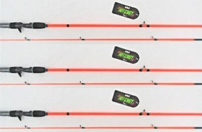 ZEBCO HOT CAST SPLASH 6'6" HOT PINK, SET OF 3 RODS