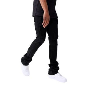 Jordan Craig Martin Stacked Tribeca Twill Kids Pants Black JTF956RK-BLK - Picture 1 of 1