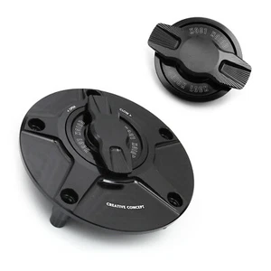 Black NIMBLE Quick Release Fuel Tank Cap For YZF R1 98-06 07 08 09 10 11 12 13 - Picture 1 of 6