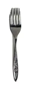 Oneida Community Salad Fork 1 Count Flatware Rose Stem Handle 6.12 inch - Picture 1 of 12