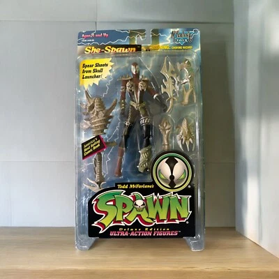 1996 'She-Spawn'  Spawn Ultra-Action Figure Todd McFarlane & McFarlane Toys NIP - Image 1 of 3