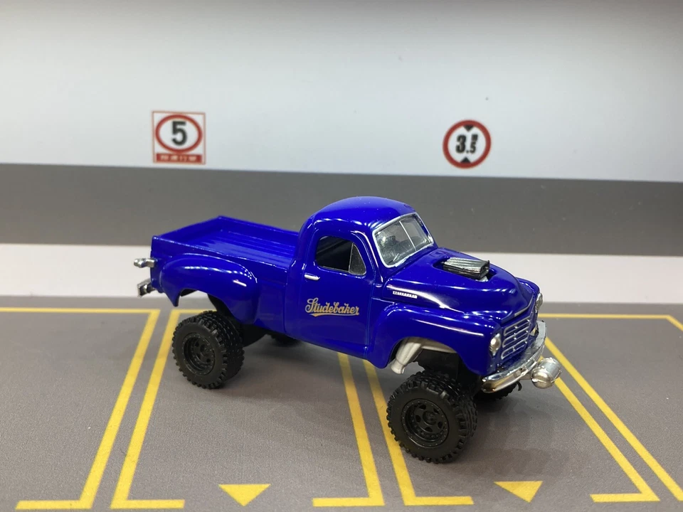 Studebaker Lifted 4x4 Pickup Truck 1/64 Diecast Custom Off Road M2 Machines - Image 1 of 4