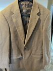 Paul Fredrick Brown Houndstooth Lambswool ￼Cashmere Sports Coat Jacket HR1