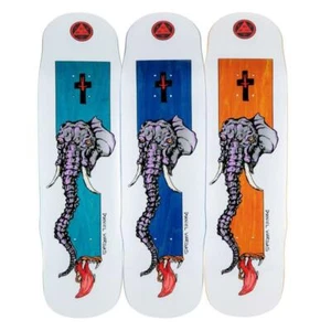 Welcome Tusk Daniel Vargas on Effigy Skateboard Deck White 8.8" - Picture 1 of 2