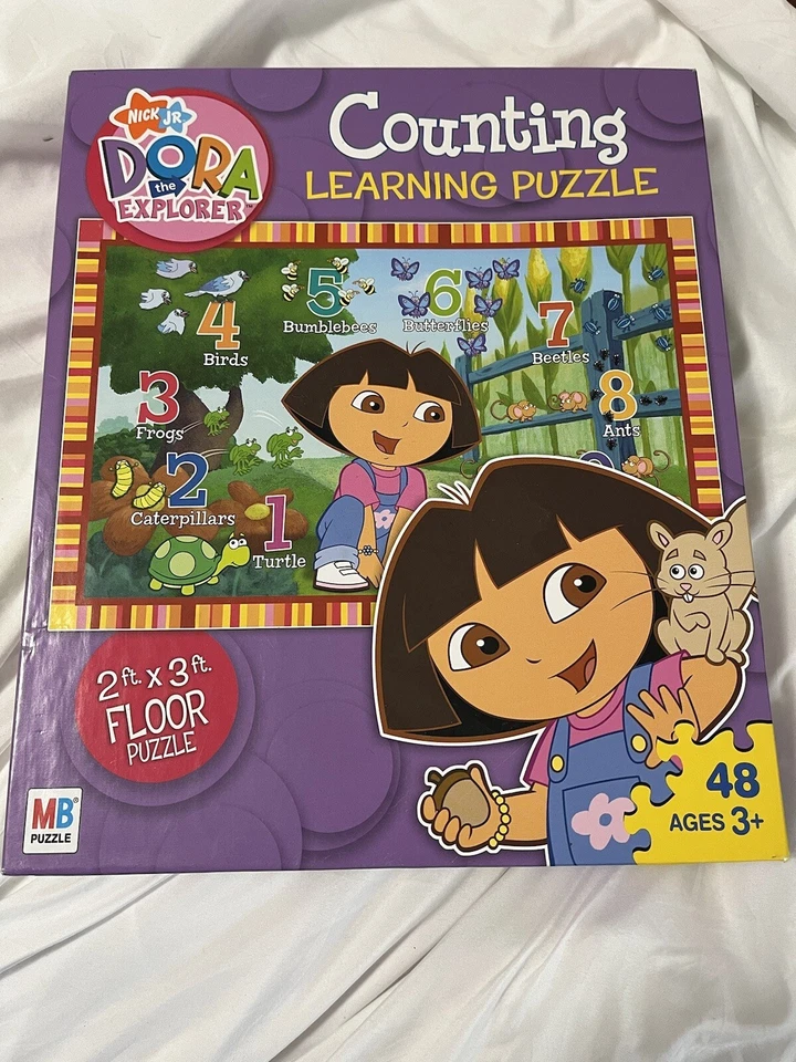 Dora the Explorer Counting Learning Floor Puzzle Complete 48 Pieces - Image 1 of 1