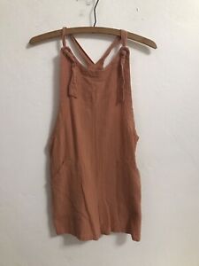 Art Class Girl's Jumpsuit Shorts Terra Cotta Color  Cotton Shorts Size L (10-12)