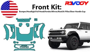 For Ford Bronco Raptor 2022-2024-2025 Front Paint Protection Film PreCut Kit PPF - Picture 1 of 7