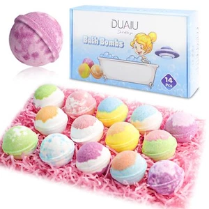 Badebomben für Frauen Geschenk Set 14 Stück Fizzy Bubble Badebomben mit äther... - Bild 1 von 7