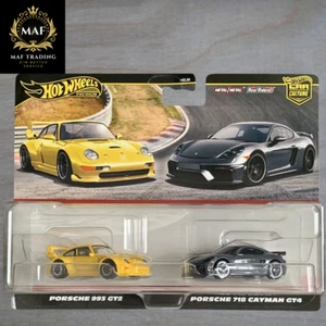 Hot Wheels Porsche 993 GT2 / Porsche 718 Cayman GT4 | Nuevo paquete de 2 2024 - Imagen 1 de 2
