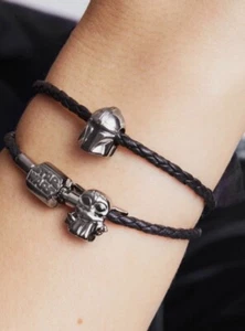 Pandora Star Wars Limited Edition Mandalorian Grogu Leather 41 cm Bracelet Set - Picture 1 of 16