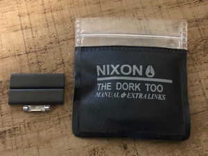 Set of Nixon The Dork Too Mens Stainless Steel All Black Watch Links - Picture 1 of 1