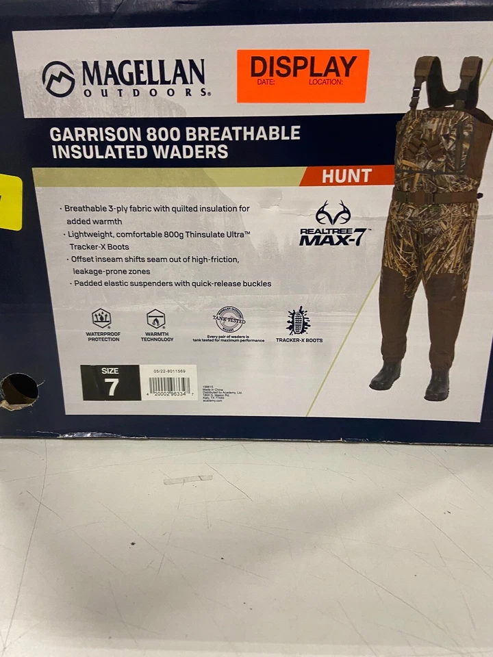 Magellan Outdoors Mens Garrison 800 Breathable Insulated Hunting Bootfoot Waders