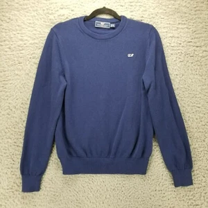 Vineyard Vines Sweater Boys XL Blue 100% Cotton Knit Crewneck School Uniform - Picture 1 of 9
