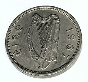 # C1465    IRELAND   COIN,     THREE PENCE   1963
