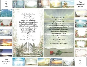Mother's Day Personalized Gifts~Personalized Poem 4 that Special Mom (25 styles) - Picture 1 of 26