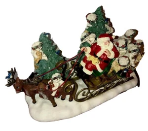 Rare Danbury Dreamsicles Cherubs Lighted Christmas Sleigh Figurine Sculpture - Picture 1 of 12