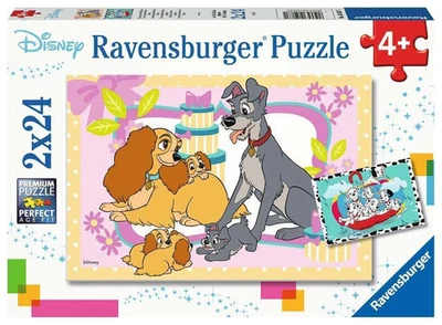 Ravensburger Puzzle 2x24 Pezzi Disney Cani Bambini - Immagine 1 di 3