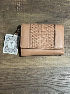 Damen Geldbörse Markenlos Echtleder Hergestellt in Indien Hellbraun - Bild 1 von 7