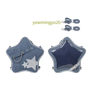 Itabag Cute Double-Shoulder Crossbody Bag Five-Pointed Star Transparency Woman - Picture 1 of 37