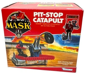 M.A.S.K Pit-Stop Catapult BOX scatola MOC - Kenner Mask 1988 - INKgrafiX TOYS - Foto 1 di 6