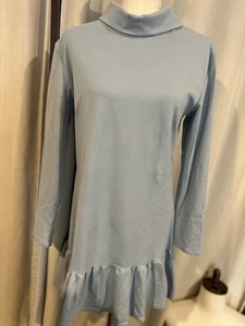 buru womens Dress Medium Light Blue Nwt - Picture 1 of 8