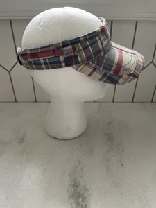 Visor Cap Children’s Place 4-7 Plaid Golf Visor - Picture 1 of 11