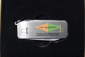 Zippo Key Chain Pocket Knife / Scissors / File ~ CNC 5 Axis Ind. Seattle WA New - Picture 1 of 6