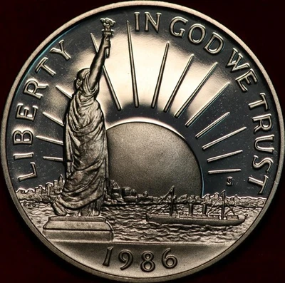 Uncirculated Proof 1986-S Statue of Liberty Clad Comm Half Dollar - Image 1 of 2