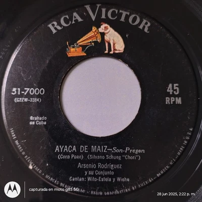 Arsenio Rodriguez - AYACA DE MAIZ / CUBA Son Pregon - RCA 45 Hear - Image 1 of 2