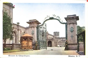 Alcázar de Chapultepec Castillo México Entrada al Castillo ahora una Postal Museo - Imagen 1 de 2