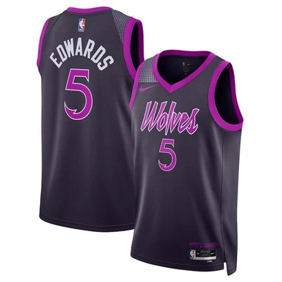Camiseta deportiva Swingman Anthony Edwards Minnesota Timberwolves Nike 2025/26 edición City Foto 1 de 4