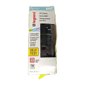 Legrand Radiant Power Inlet Receptacle Self Test Brown 20A 125VAC 2097TRDBCC4 - Picture 1 of 4