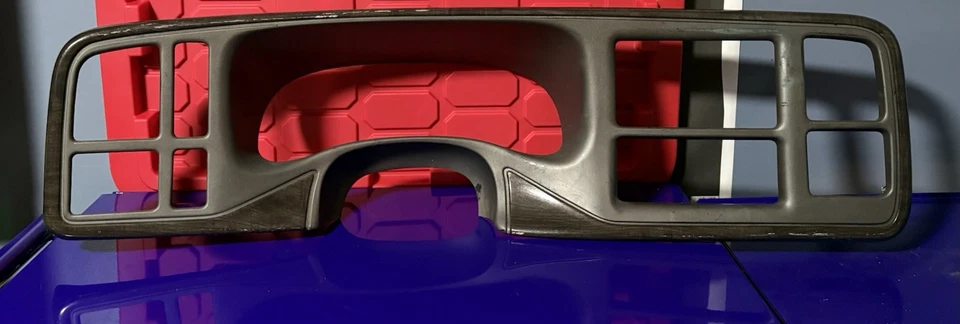 01-02 GMC Yukon Denali Dash Radio Instrument Cluster Bezel Trim Woodgrain Gray - Image 1 of 3