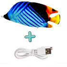Disquette électrique poisson chat jouet chargeur USB - jouet interactif réaliste pour animaux de compagnie