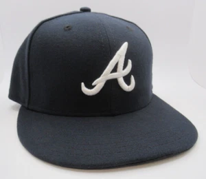 Atlanta Braves New Era eng anliegende Mütze Gr. 7 On Field MLB 59FIFTY 5950 blau - Bild 1 von 10