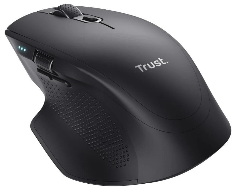 Ozaa+ Multi-Device Rechargeable Wireless Optical Mouse, Black - 24820 - Image 1 of 4