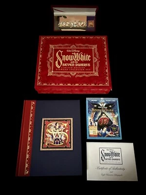 Walt Disney™ AFI DIAMOND VAULT Snow White and the Seven Dwarfs FILM BOOK PIN SET - Image 1 of 4