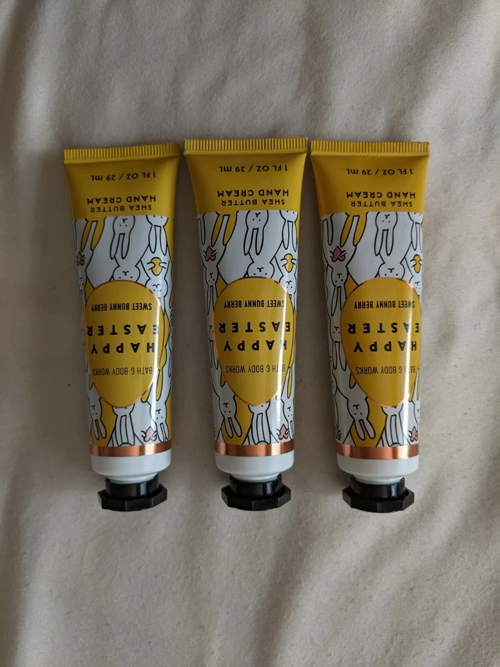 Bath & Body Works Shea Butter Hand Cream Sweet Bunny Berry Happy Easter 5419