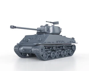 WWII US TANKS - SHERMAN M4A3E8 EASY EIGHT - 1/56 1/72 1/87 1/100 - Imagen 1 de 4