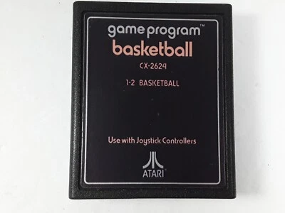 BASKETBALL Atari 2600  Video Game Cartridge CX-2624 - Image 1 of 3