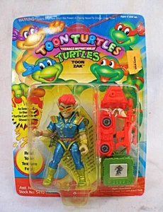 1992 TMNT Action Figure - Toon Zak - Sealed on Card Unpunched - Playmate No.5410 - Bild 1 von 7